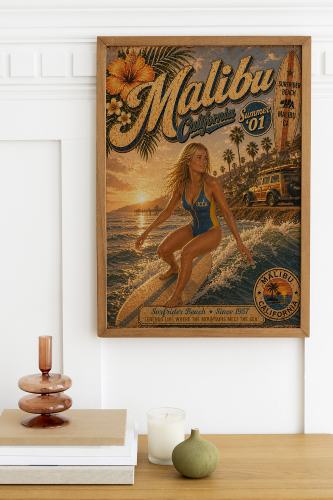 Malibu, California | Summer ’01 Surf Poster